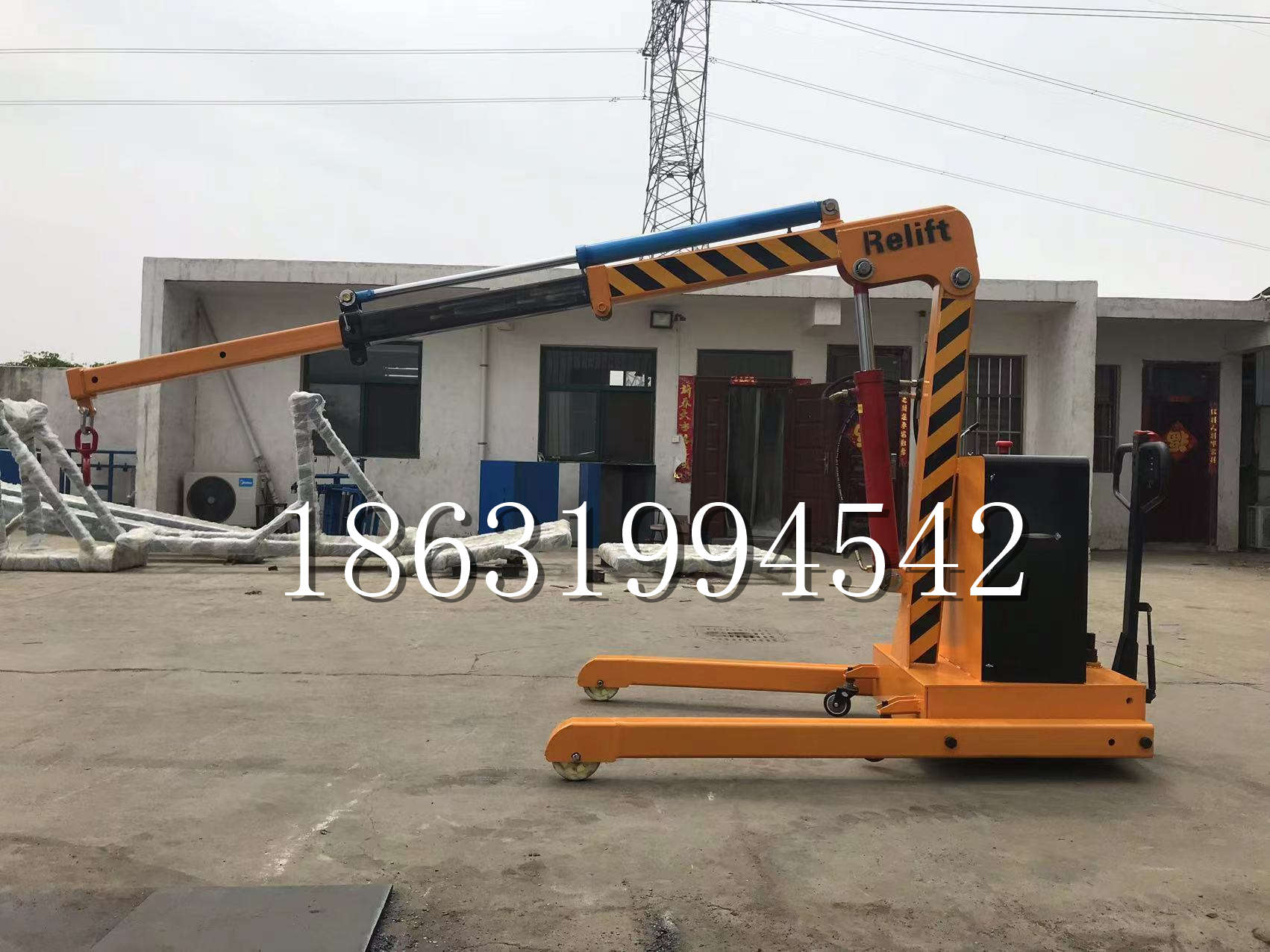 朝阳县久征定做3吨三轮随车吊 农用园林绿化移树吊 平板工程用小吊机